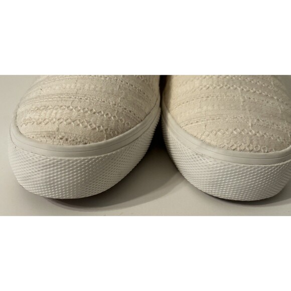 Keds Sami Slip On Sneakers Embroidered Off-White Canvas Size 10 EUC - Picture 8 of 8